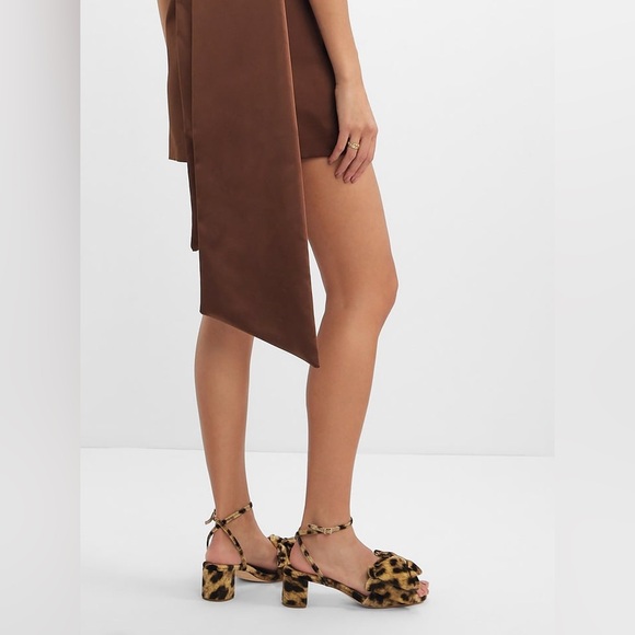 Loeffler Randall Shoes - NEW LOEFFLER RANDALL CARMEN BOW SANDALS IN ANIMAL PRINT VELVET 6